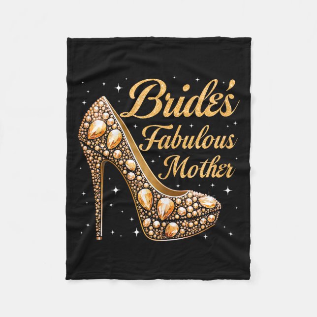Mutter fantastische Braut glückliche Hochzeit verh Fleecedecke (Vorderseite)