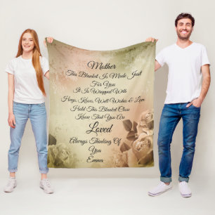 Mutter Foto personalisiert Fleece Blanket