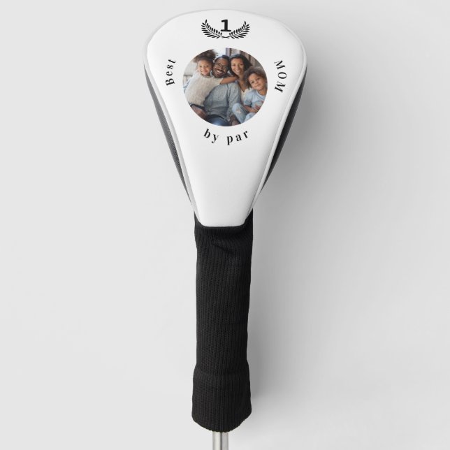 Mutter Foto Schwarz-weiß Golf Headcover (Vorderseite)