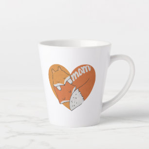 Mutter Fox und Baby Fox Liebe Milchtasse