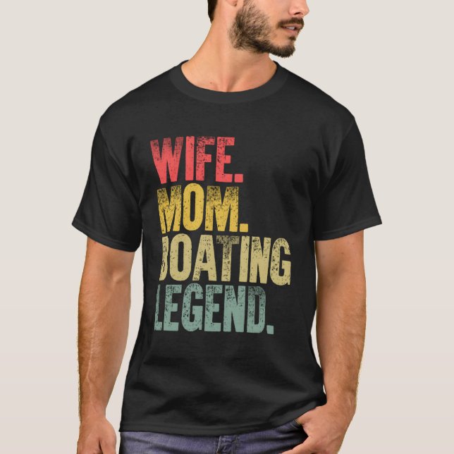 Mutter Frau Funny Gift T - Shirt Ehefrau Mama Boot (Vorderseite)