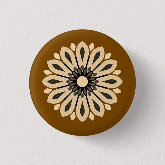 MUTTER, FRAU, GEBURTSTAG, GESCHENK  VERSILBERT  BUTTON (Vorderseite)