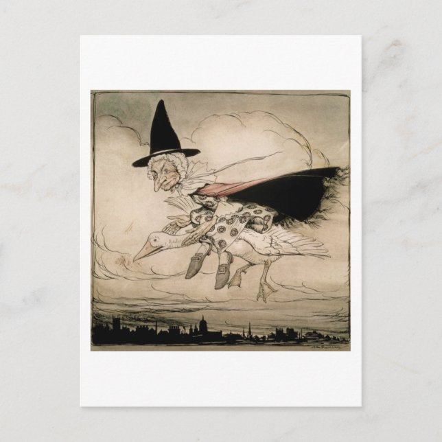 Mutter Gans, frontispiece of 'Mutter Gans The Ol Postkarte (Vorderseite)