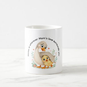 Mutter Gans' liebevolle Umarmung Kaffeetasse