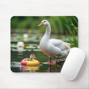 Mutter Gans mit Baby Gosling Mousepad