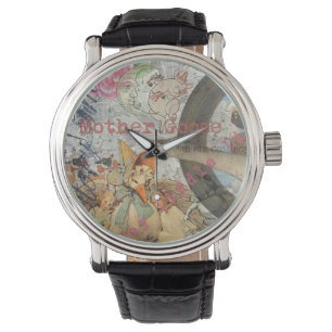 Mutter-Gans-Reim-Fairy-Tale Armbanduhr