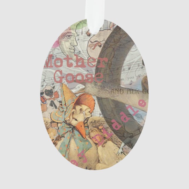 Mutter-Gans-Reim-Fairy-Tale Ornament (Rückseite)