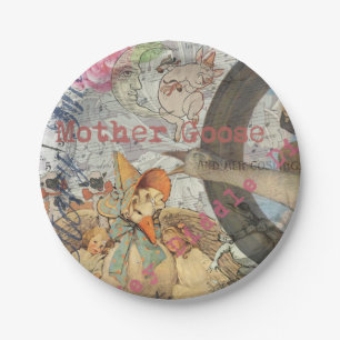 Mutter-Gans-Reim-Fairy-Tale Pappteller
