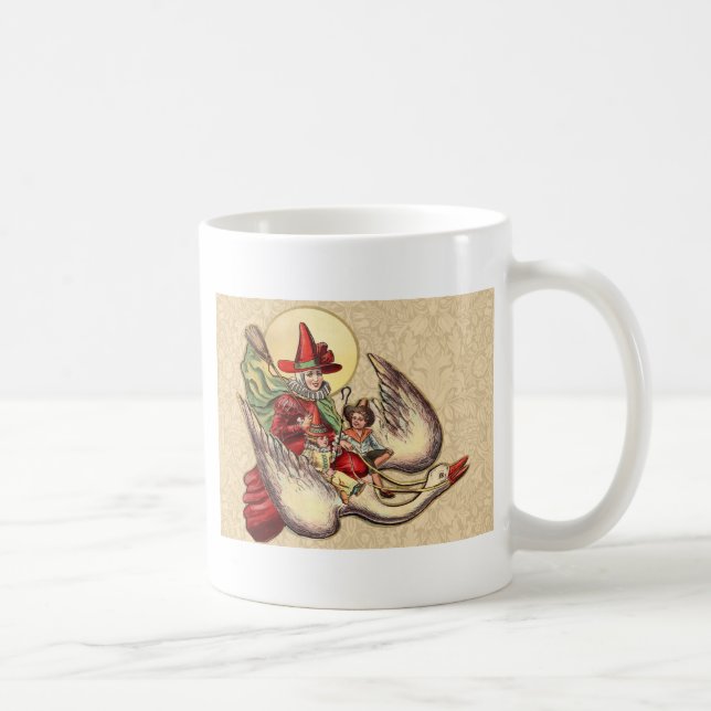 Mutter Gänse Kinderantike Illustration Tasse (Rechts)