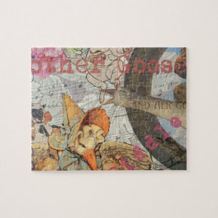 Mutter Gänse Kinderzimmer Rhyme Fairy Tale Puzzle