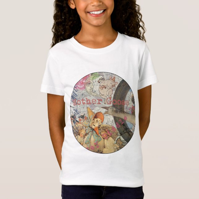Mutter Gänse Kinderzimmer Rhyme Fairy Tale T-Shirt (Vorderseite)