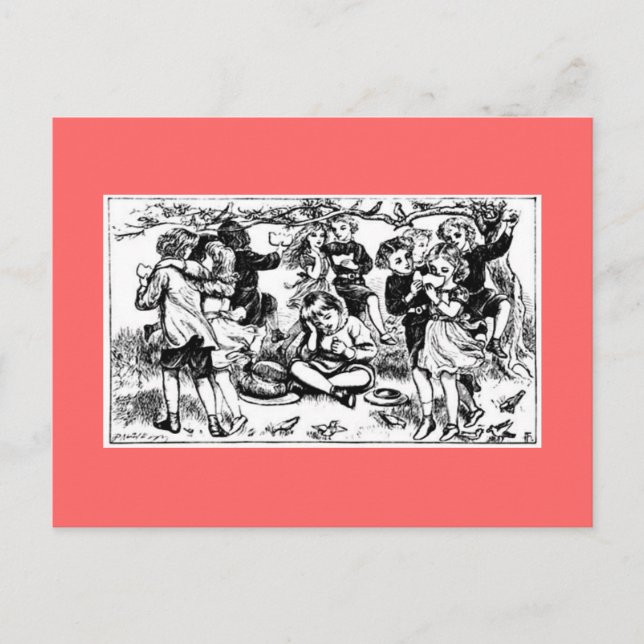 Mutter Gänse Postkarte (Vorderseite)