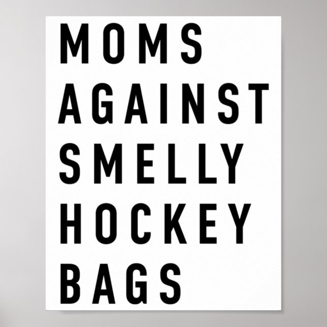 Mütter gegen stinkende Hockeytaschen Oversized  Poster (Vorne)