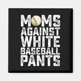 Mütter gegen weiße Baseballhosen Muttertag Magnet