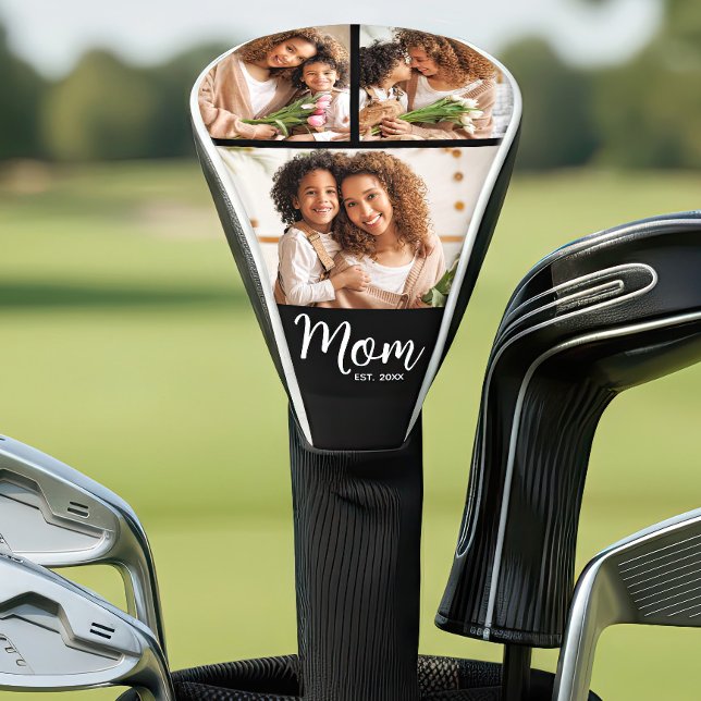 Mutter Gegründetes Datum Fett Schrift Modern 3 Fot Golf Headcover (Von Creator hochgeladen)