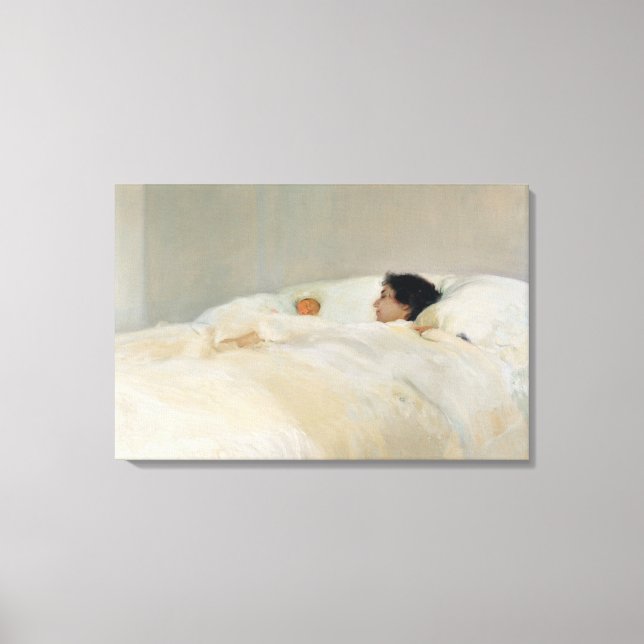 Mutter Gemälde von Joaquin Sorolla Leinwanddruck (Vorderseite)
