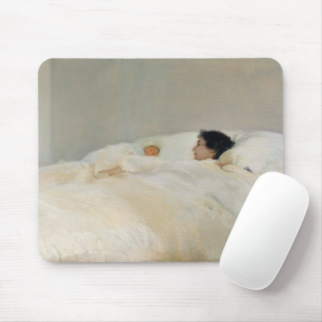 Mutter Gemälde von Joaquin Sorolla Mousepad (Mit Mouse)
