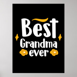 Mutter Geschenk Beste Oma je Poster