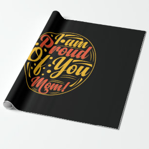 Mutter Geschenk bin ich stolz auf dich Geschenkpapier