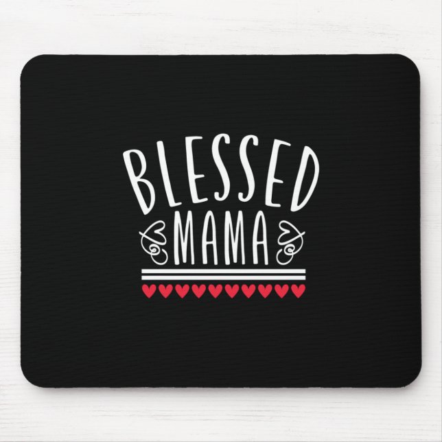 Mutter Geschenk gesegnet Mama Mousepad (Vorne)