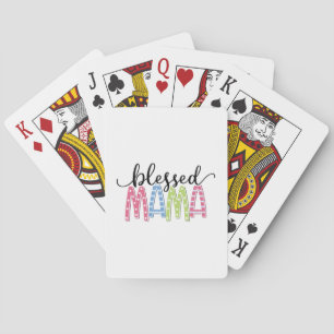 Mutter Geschenk gesegnet Mama Spielkarten