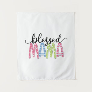 Mutter Geschenk Gesegnete Mama Wandteppich