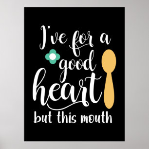 Mutter Geschenk habe ich ein gutes Herz Got Poster