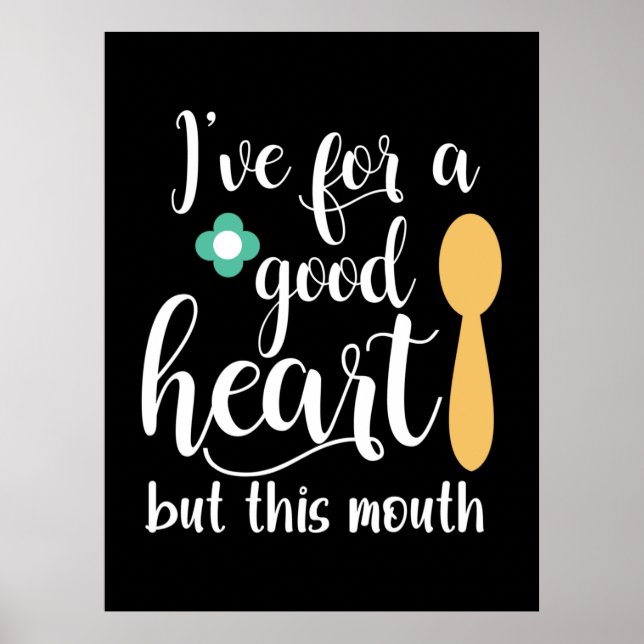 Mutter Geschenk habe ich ein gutes Herz Got Poster (Vorne)