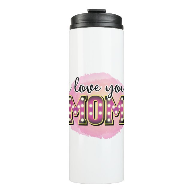Mutter Geschenk I Liebe Sie Mama Thermosbecher (Vorderseite)