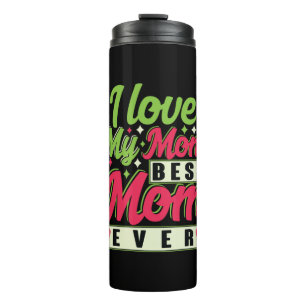 Mutter Geschenk ich Liebe meine Mama Thermosbecher