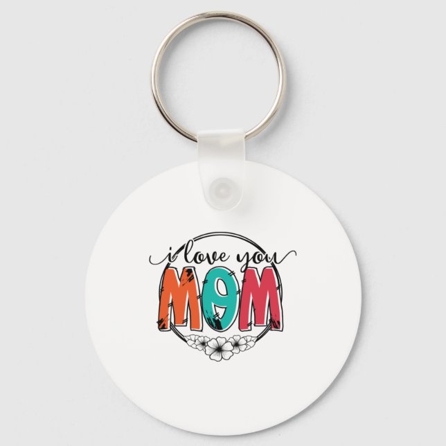 Mutter Geschenk ich Liebe Sie Mutter Schlüsselanhänger (Vorderseite)