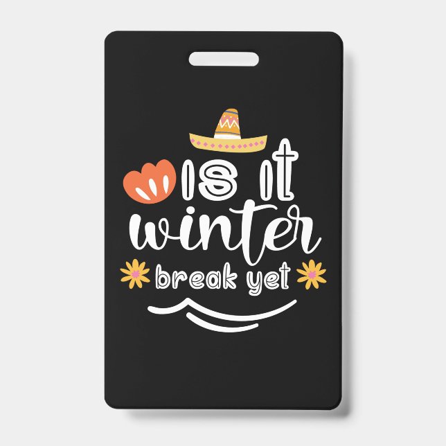 Mutter Geschenk ist es Winter Ausweis (Vorderseite)