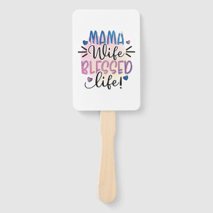 Mutter Geschenk Mama Ehefrau gesegnet Leben Fächer