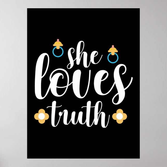 Mutter Geschenk sie Liebe Wahrheit Poster (Vorne)