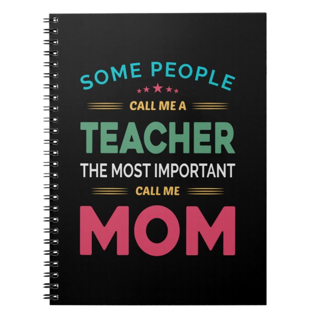 Mutter Geschenke, die manche Leute Lehrerin Mama n Notizblock (Vorderseite)