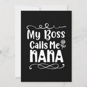 Mutter Geschenke mein Boss nennt mich Nana Feiertagskarte