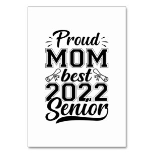 Mutter Geschenke Proud Mama Best 2022 Senior Tischnummer