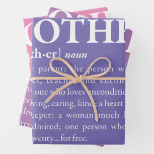 Mutter Geschenkpapier Set