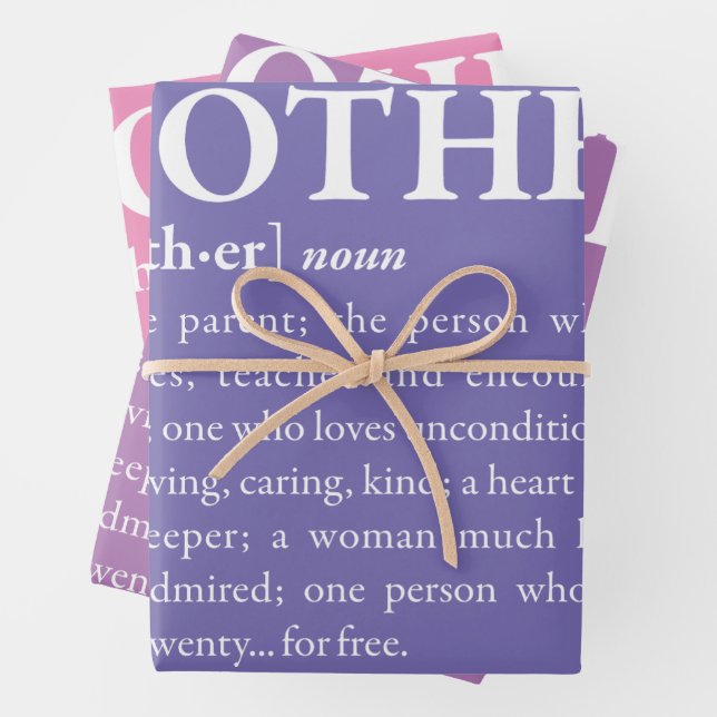 Mutter Geschenkpapier Set (Beispiel)