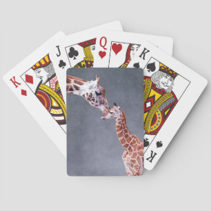 Mutter Getty Bild-  u. Baby-Giraffe Spielkarten