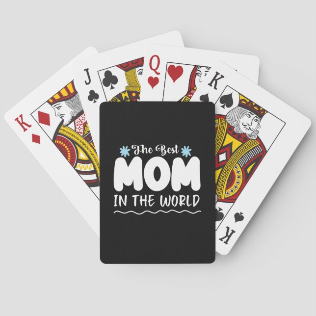 Mutter gibt die beste Mama der Welt Spielkarten (Rückseite)
