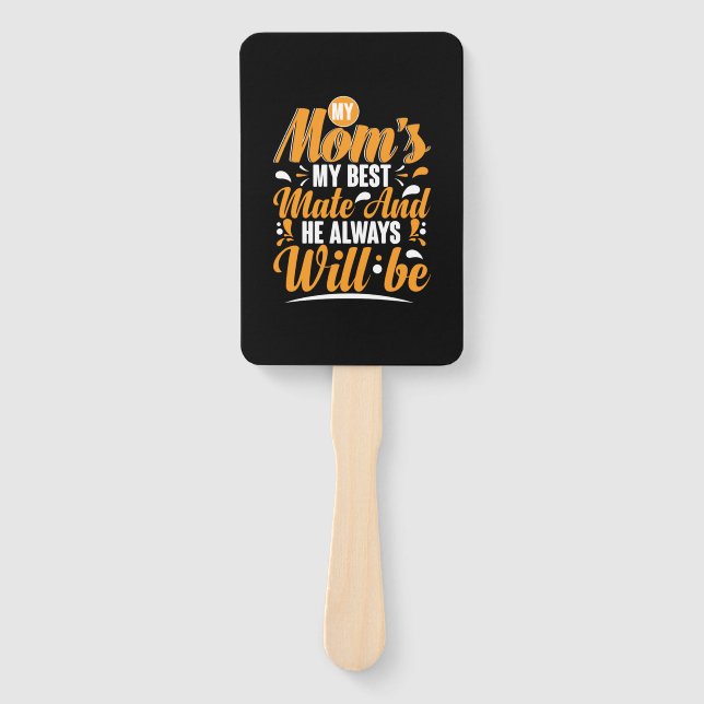 Mutter gibt meiner Mama mein bester Partner ein Ge Fächer (Vorderseite)