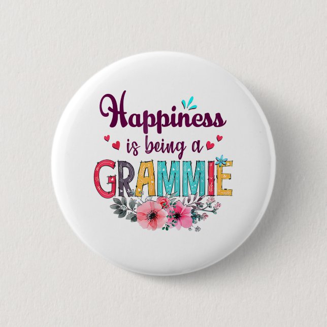 Mutter Glück ist ein Grammie von jedem Geburtstag. Button (Vorderseite)