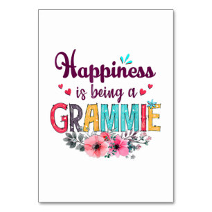 Mutter Glück ist ein Grammie von jedem Geburtstag. Tischnummer