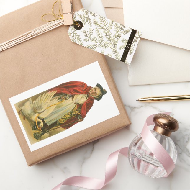 Mutter Goose Vintages Viktorianisches Story Book Rechteckiger Aufkleber (Schenken)