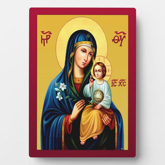 Mutter Gottes Fotoplatte (Vorderseite)
