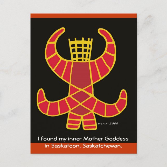 Mutter Göttin Berehynia von Vera Trembach Postkarte (Vorderseite)