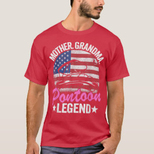 Mutter Grandma Pontoon Legend US American Flag Pon T-Shirt