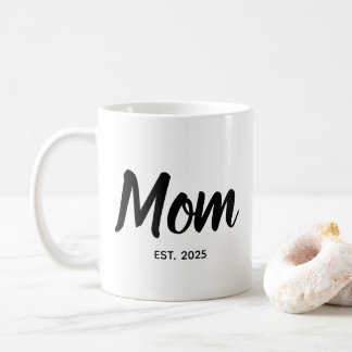Mutter gründete Black Script Custom Jahr Kaffeetasse