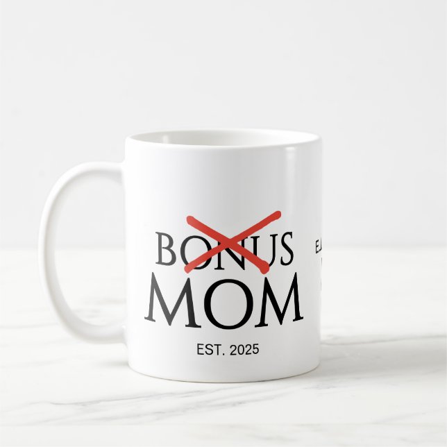 MUTTER gründete BONUS-MUTTER Kaffeetasse (Links)